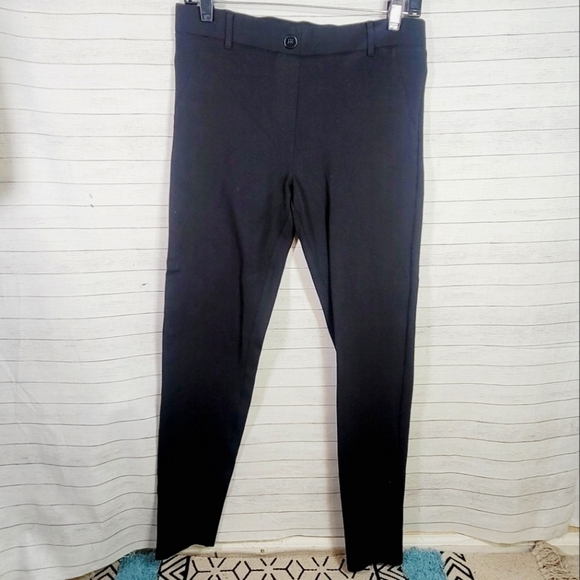 BETABRAND SKINNY STRAIGHT LEG BLACK PULL ON PANTS, SZ MEDIUM - Picture 2 of 14
